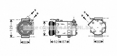 AVA QUALITY COOLING rtk076 -  Компрессор, кондиционер